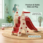 Kids Slide with Basketball Hoop & Climbing Ladder