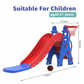 Kids Slide with Basketball Hoop & Climbing Ladder